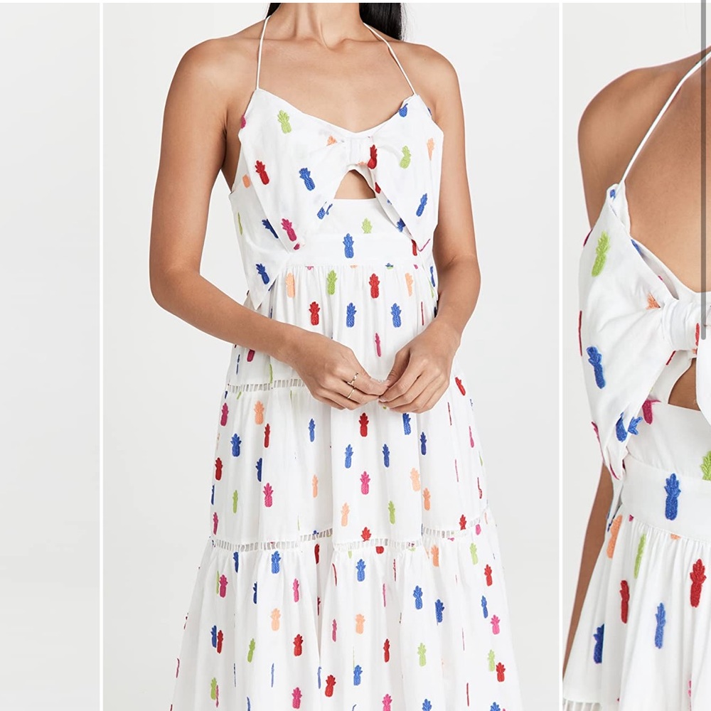 FARM RIO**Multicolor Pineapple Midi Dress***XS,S $389 - Picture 4 of 9